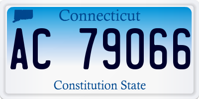 CT license plate AC79066