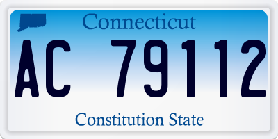 CT license plate AC79112