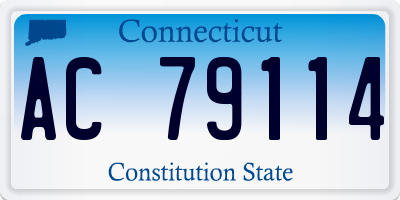 CT license plate AC79114
