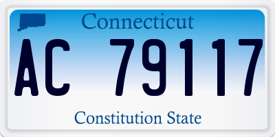 CT license plate AC79117