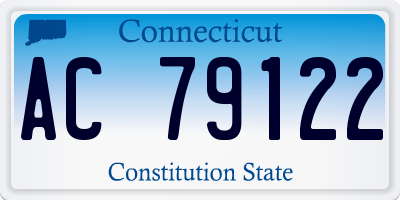 CT license plate AC79122