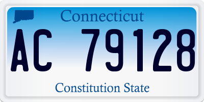 CT license plate AC79128