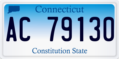 CT license plate AC79130