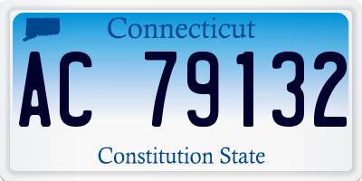 CT license plate AC79132