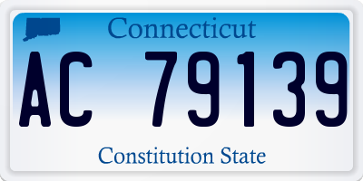CT license plate AC79139