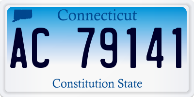 CT license plate AC79141