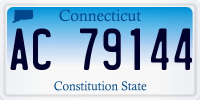 CT license plate AC79144