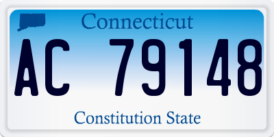CT license plate AC79148
