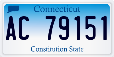 CT license plate AC79151