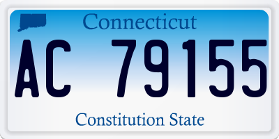 CT license plate AC79155
