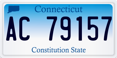 CT license plate AC79157