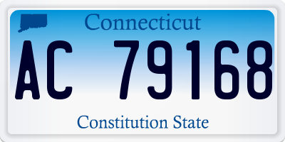CT license plate AC79168