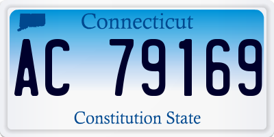 CT license plate AC79169