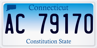 CT license plate AC79170
