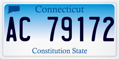 CT license plate AC79172