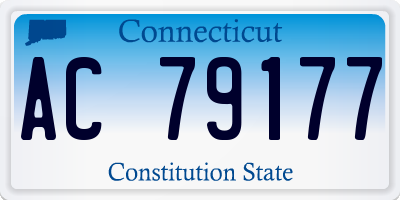 CT license plate AC79177