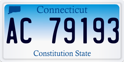 CT license plate AC79193