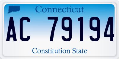 CT license plate AC79194