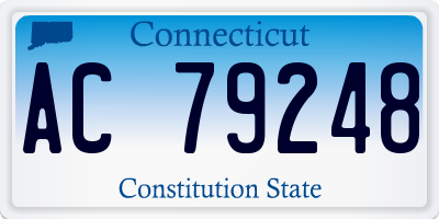 CT license plate AC79248