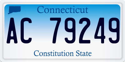 CT license plate AC79249
