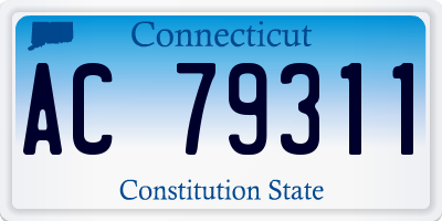 CT license plate AC79311