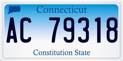 CT license plate AC79318