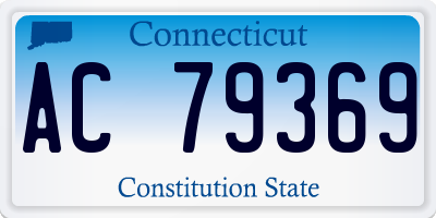 CT license plate AC79369