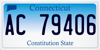 CT license plate AC79406