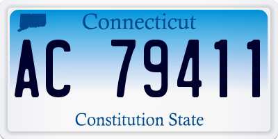 CT license plate AC79411