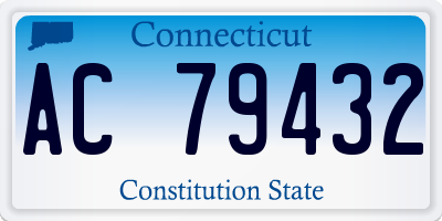CT license plate AC79432