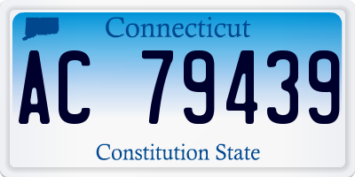 CT license plate AC79439