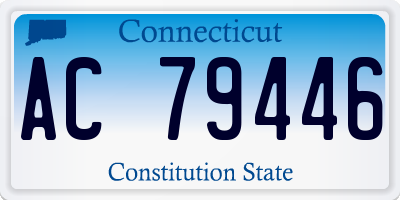 CT license plate AC79446