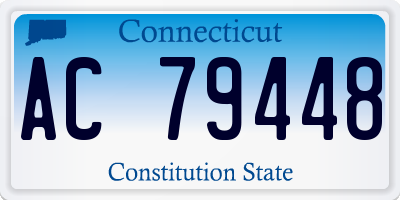 CT license plate AC79448