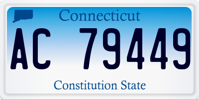 CT license plate AC79449