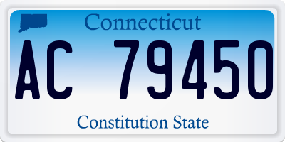CT license plate AC79450