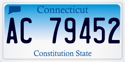 CT license plate AC79452