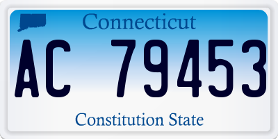 CT license plate AC79453