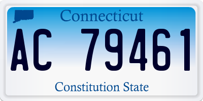 CT license plate AC79461