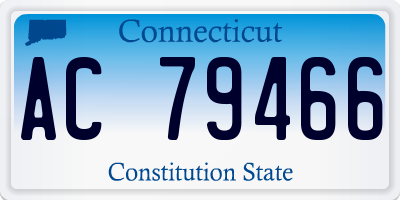 CT license plate AC79466