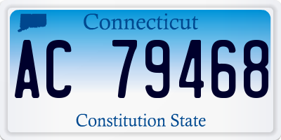CT license plate AC79468
