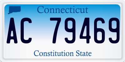CT license plate AC79469