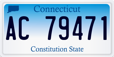 CT license plate AC79471