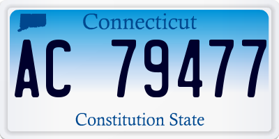 CT license plate AC79477
