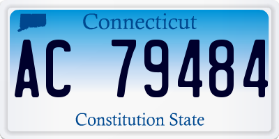 CT license plate AC79484
