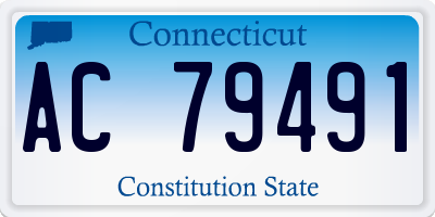 CT license plate AC79491