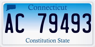 CT license plate AC79493