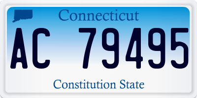 CT license plate AC79495