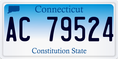CT license plate AC79524