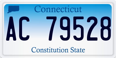 CT license plate AC79528