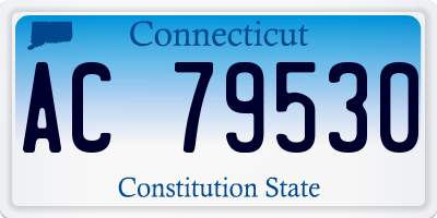 CT license plate AC79530